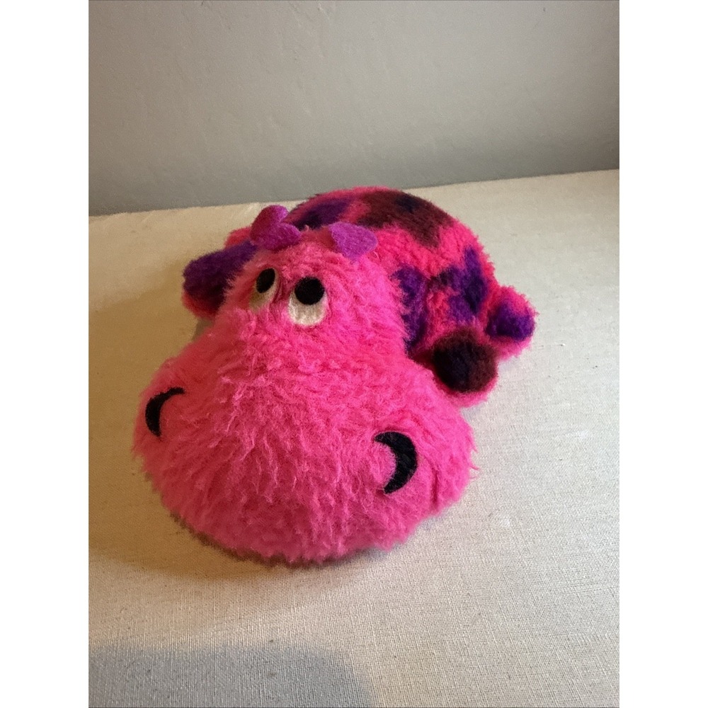 Pillow Pets Pink Hippo Plush Animal Small 5 Inch Spotted Mini Toy